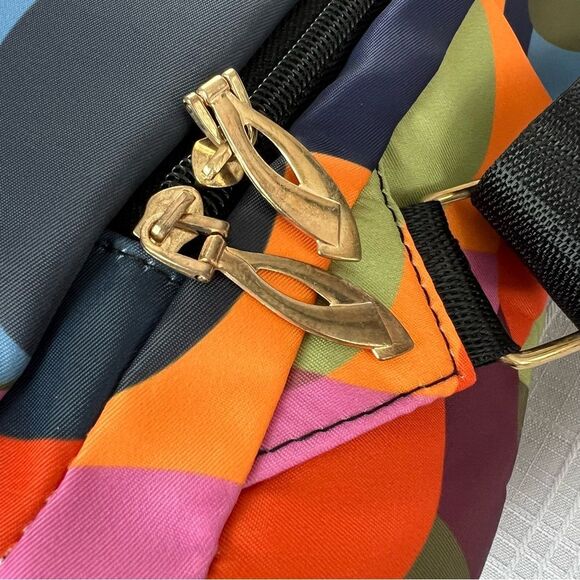 POABA Multifunction Oxford Cloth Shoulder Multicolor Abstract Circles Backpack - Picture 6 of 14